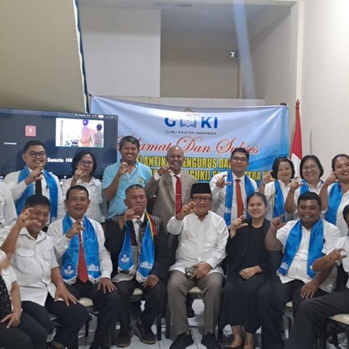 PELANTIKAN GUKI SE-SUMATERA UTARA SECARA HYBRID DIGELAR DI SEKRETARIAT MPKW SUMUT–ACEH